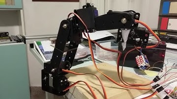6dof servo robot controlled by LabView with inverse kinematics, Arduino and LINX