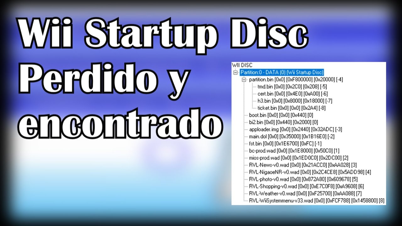 Wii Startup Disc ENCONTRADO Mordit HD Loquendo YouTube