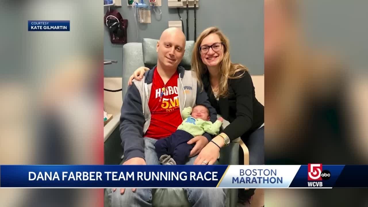 Mom of 2 runs for Dana Farber after husband survives rare cancer - YouTube