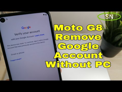 2022!!! Motorola Moto G8 XT2045-1, Remove Google Account, Bypass FRP. Without PC!!!