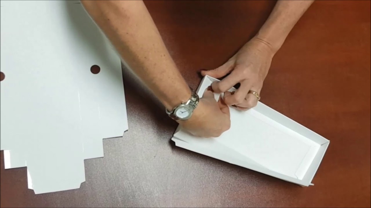 How to fold a basic box with a solid lid by The Packaging Place YouTube