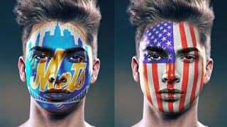 how to paint national flag onto a face #1 picsart tutorial - independence day special screenshot 4