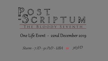[Post Scriptum] One Life Event 22.12.19