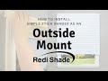 How To Install a Simple Stick Shade as an Outside Mount | Redi Shade