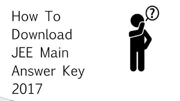 JEE Main Answer Key 2017