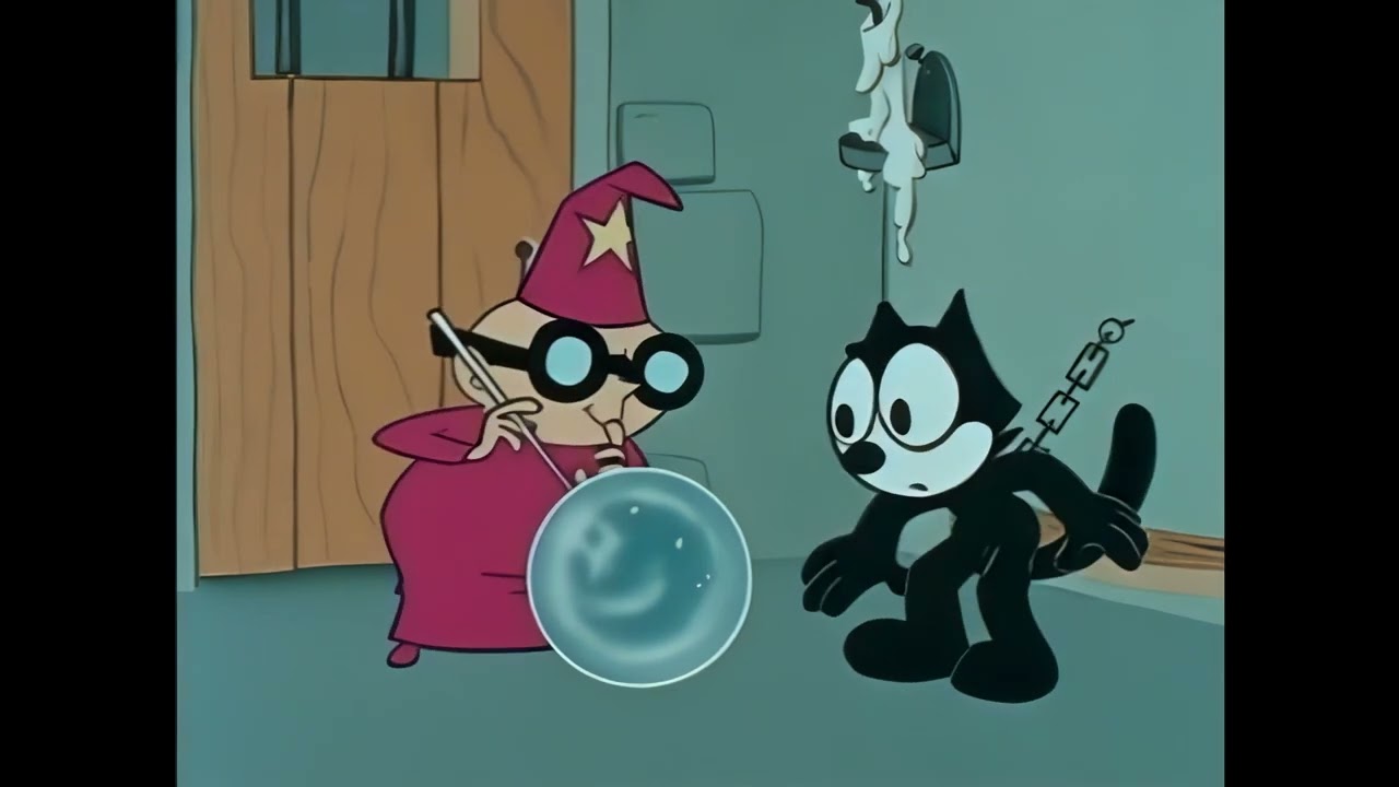 Кот Феликс! 96 серия. Волшебник - магический Профессор. 4K с полной реставрацией. Русская озвучка.