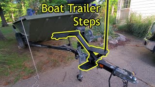 Building Steps for a Boat Trailer