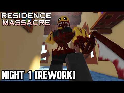 Residence Massacre: Night 1 REWORK - [Full Walkthrough] | Roblox