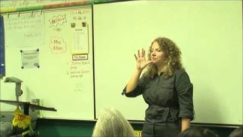 American Sign Language Class: Week 3- Practice Sentences From Chapter Two (Review)