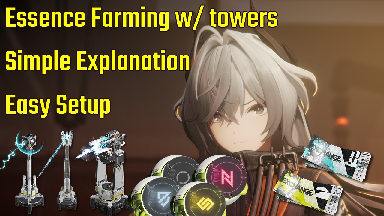 Tower Setup for Farming Essence Both Regions, Valley + Wuling