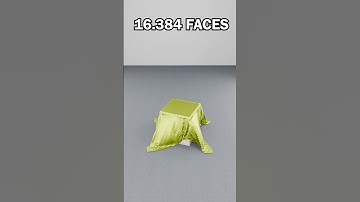 Minecraft Cloth Simulation: The Evolution from 256 to 65k Faces #satisfying