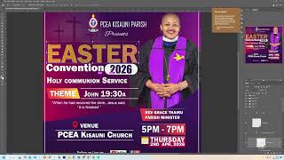 Free Easter Convention PSD Flyer Template | Editable Church Design Download  #psd #easter