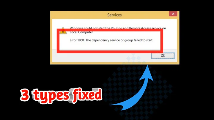 How To Fix Error 1068 : "The Dependency Service or Group Failed to Start" In Windows 10