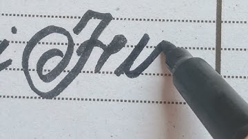 fiza name signature|| learn cursive signature|| Learn cursive writing