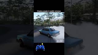 Chasing people in public convoys #forzahorizon6 #drifting