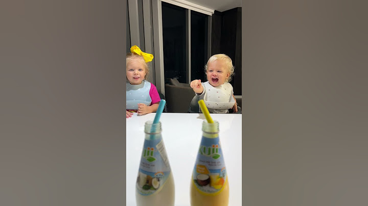 Kids are happy to try new drinks. Funny Baby video!