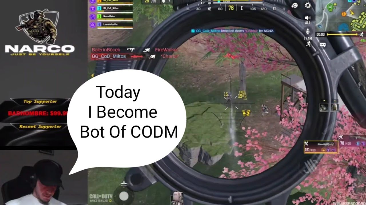 CoD Narco Become BOT For One Day In Battle Royale Then This Happen 😱😱 ...