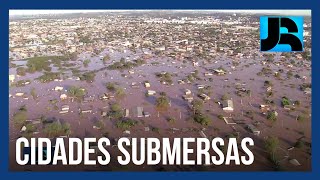 Tragédia no RS: diversos munícipios na Grande Porto Alegre estão completamente debaixo d’água
