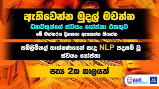 ඇතිතරම් මුදල් ඔබට ලැබෙන ප්‍රබලම ස්වයං යෝජනා  NLP based Affirmations ඔබේ යටිසිතේ  තැන්පත් කරන්න #369