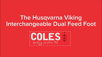 Husqvarna Viking Interchangeable Dual Feed Foot