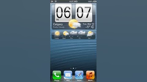 Cydia Tweak: HTC Clock & Weather