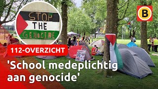 Protest door studenten tegen oorlog in Gaza | 112-overzicht