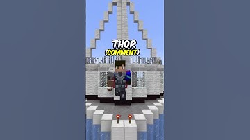 Who Is The Best MCU Character In Minecraft 🤔#shorts