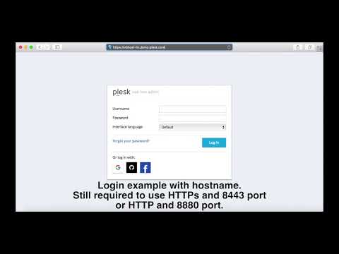 How to log into Plesk