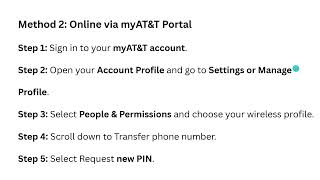 How To Get Your AT&T Transfer PIN Or Port-Out PIN Fast - Step-By-Step Guide