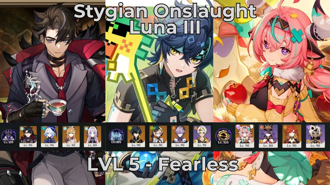 C1 Wriothesley, C0 Kinich & C0 Varesa | Stygian Onslaught 6.2 Luna III Fearless | Genshin Impact