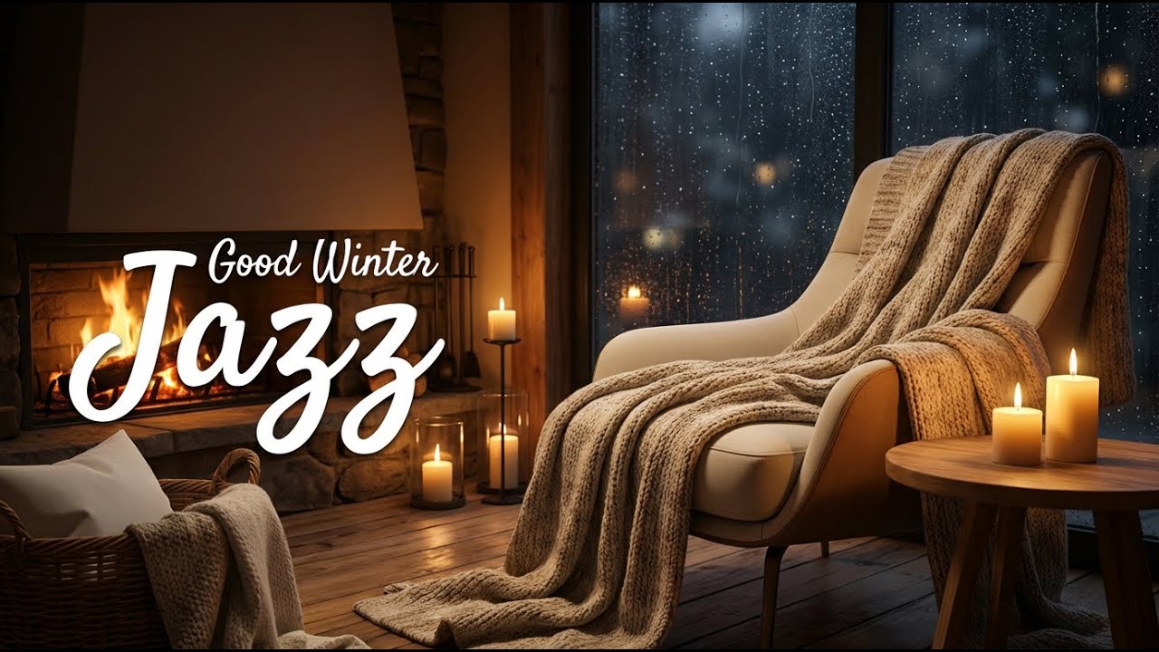 Snowy Winter Sleep Jazz | Gentle Piano Music for Relaxing Nighttime Rest