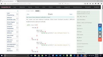 Can enum have abstract methods in Java? | javapedia.net
