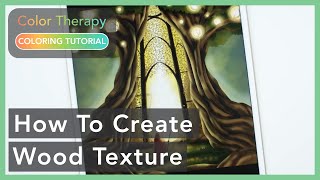 Digital Painting Tutorial: How To Create Wood Texture | Color Therapy Adult Coloring screenshot 4