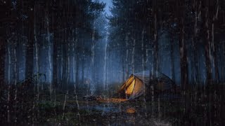 ⛈️ 35 HOURS ALONE IN A THUNDERSTORM I EXTREME SOLOCAMPING & WOOD STOVE