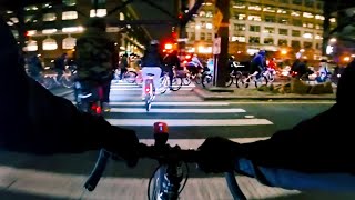 NYC BIKE TAKEOVER - SOCIAL CYCLING NYC - TNSR 1/11/24 (POV FULL RIDE)