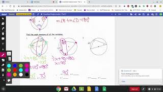 Inscribed Angles notes - Part 2 #2