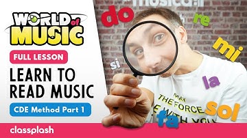 Learn to read music using CDE (Intro - Part1)