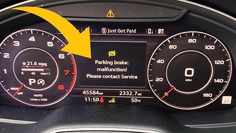 Audi A4 ESP/ABS, TPMS, Parking brake malfunctions fix..