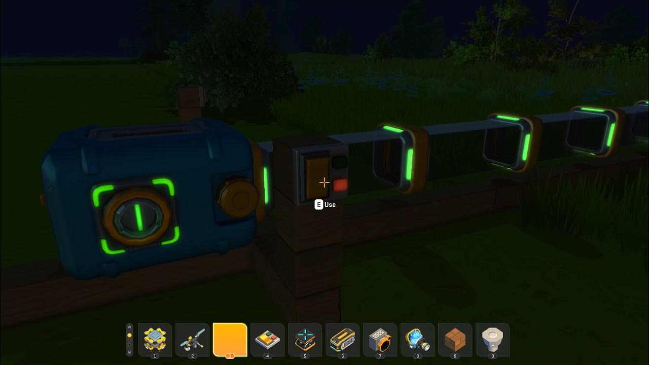 Scrap Mechanic watering system from 25 to 100 crops with one water