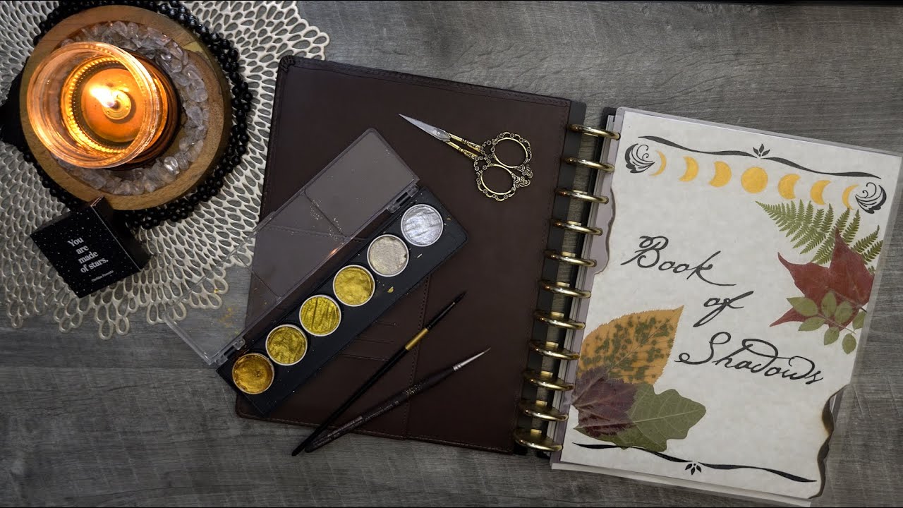 New Book Of Shadows Set-Up || Customizable Grimoire || Disk Bound System || ASMR