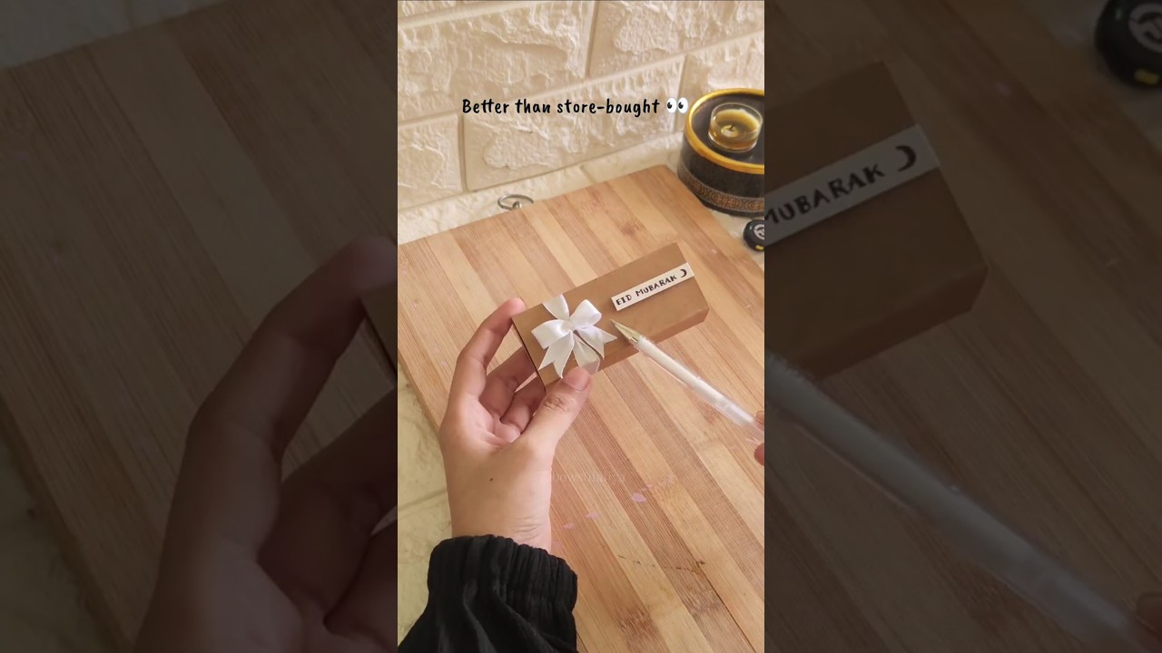Easy trick to make Eid Gift Box🌙