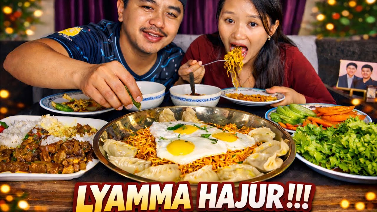 MUKBANG after So LONG 🍜🍝 YUMM YUMM || #nepal #funny #mukbang 