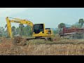 Method Power Drop Down Excavator PC 130 \/ Tracked Land truck Long Reach Excavator Dredging Canal