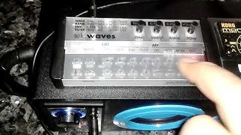 Mini Hardware to go the two best stand alone synth Patchblock tek waves and Korg Monotron Delay