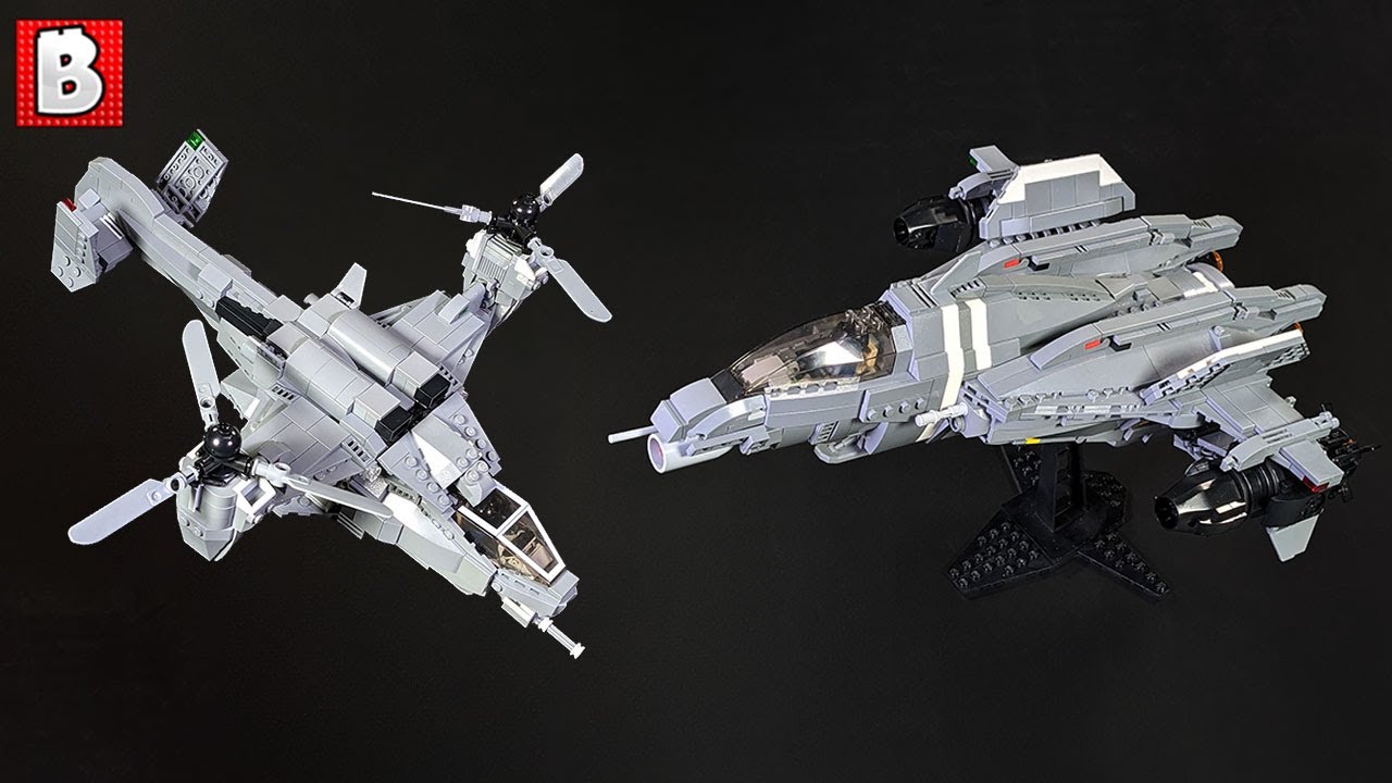 LEGO Halo Falcon and Sabre Awesome Custom Models!