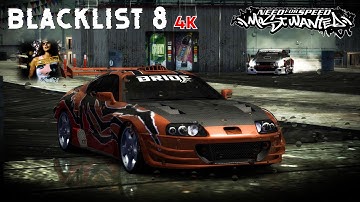 JADE BARRET - NFS Most Wanted Blacklist 8 Race Defeated