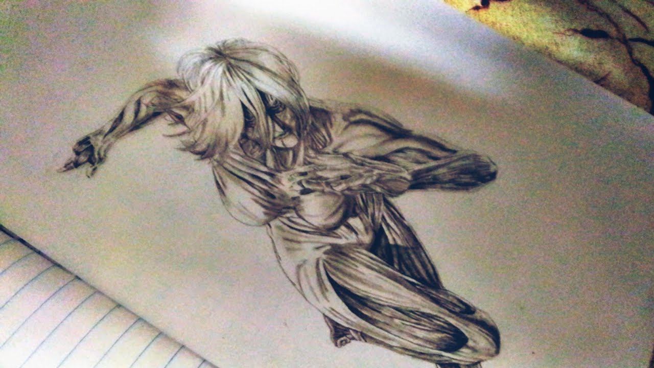 Drawing Female titan AOT