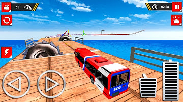 Impossible Bus Stunts Driving #2 - Mega Ramp Racing Simulator - Gameplay Android