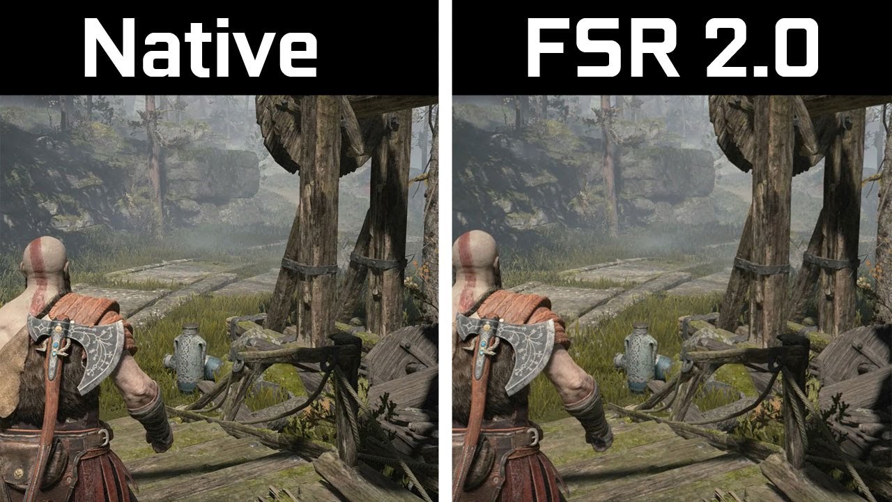 GTX 1050 Ti - God of War - AMD FSR 2.0 - Benchmark Comparison