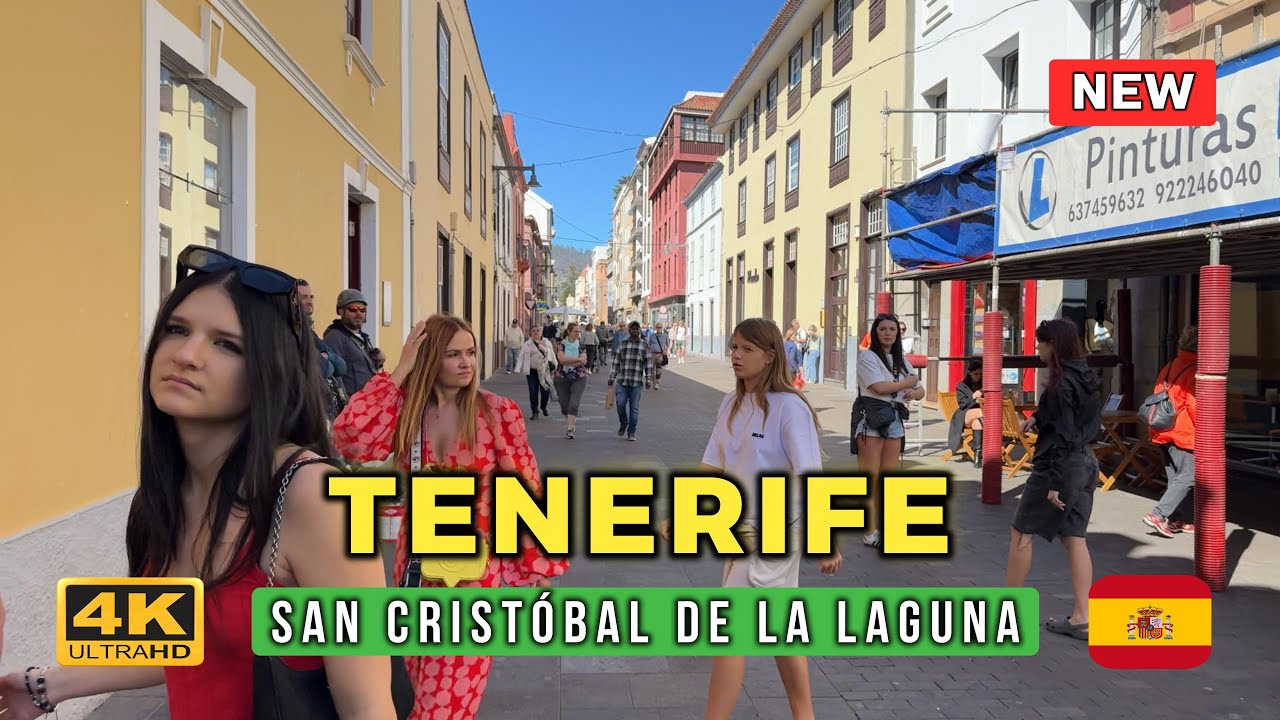 San Cristóbal de La Laguna – Tenerife's Charming Historic Town! 🇪🇸 4K Walking Tour 2026